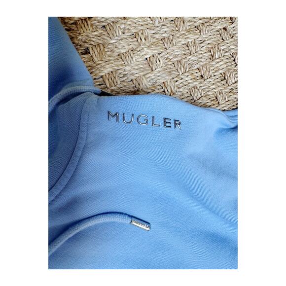 H&M x Mugler 100% Cotton Oversized Batwing Hoodie - Picture 4 of 10